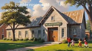 mrs geeder rosenwald school