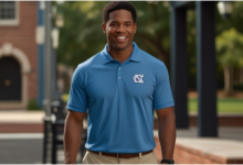 UNC Blue Polo Shirt Temu