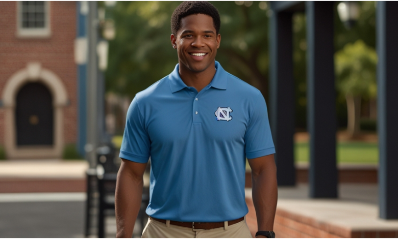 UNC Blue Polo Shirt Temu