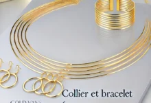 Collier et Bracelet 6 Tours Caroline Gold Vanille