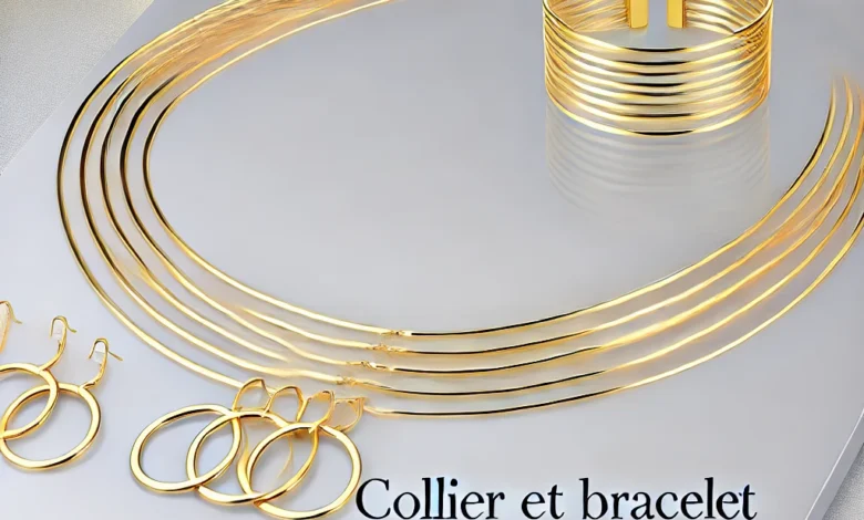 Collier et Bracelet 6 Tours Caroline Gold Vanille