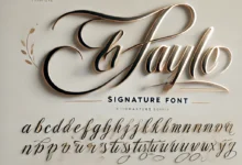 Eh Taylo signature font