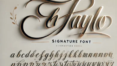 Eh Taylo signature font