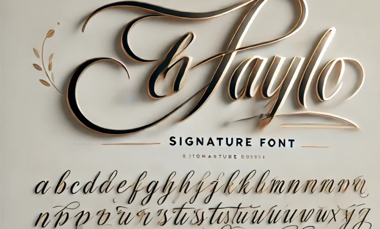 Eh Taylo signature font