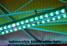 submersible 6000k white light fixture for bully netting system