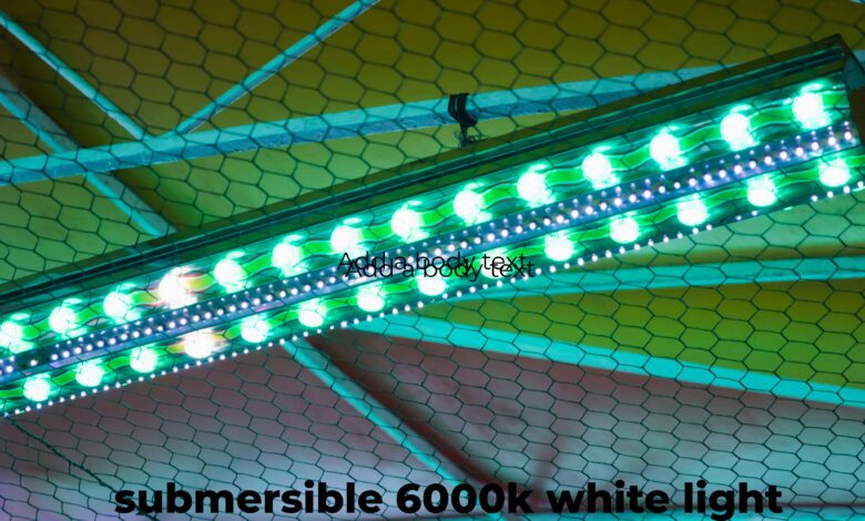 submersible 6000k white light fixture for bully netting system