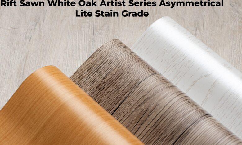 rift sawn white oak artist series assymetrical lite stain grade